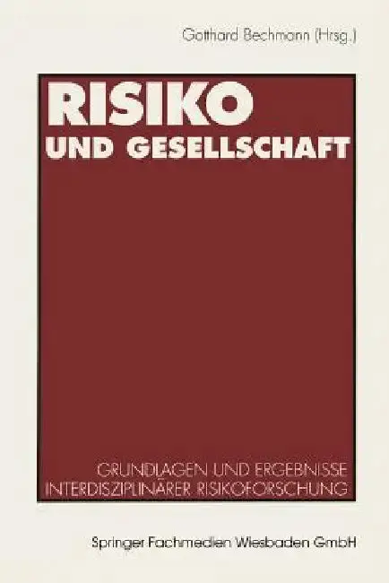 Cover of Risiko Und Gesellschaft
