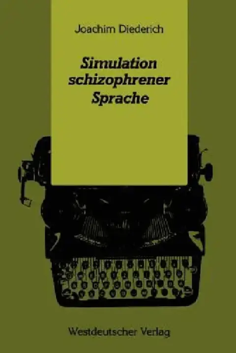 Cover of Simulation Schizophrener Sprache