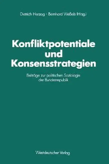 Cover of Konfliktpotentiale Und Konsensstrategien