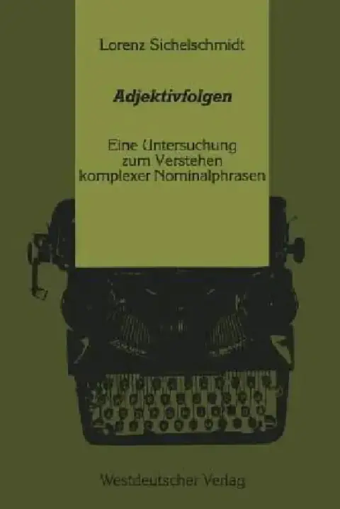 Cover of Adjektivfolgen