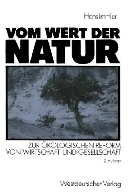 Cover of Vom Wert Der Natur