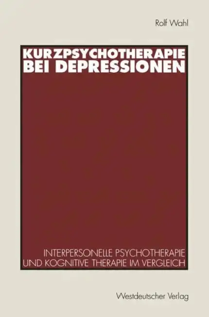 Cover of Kurzpsychotherapie Bei Depressionen