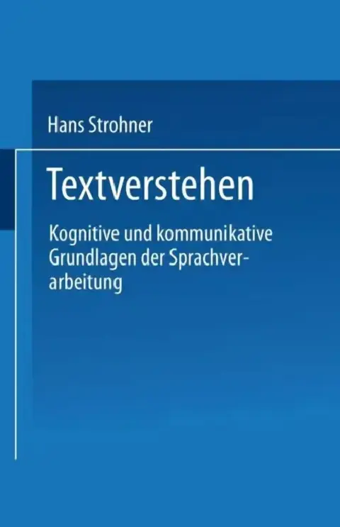 Cover of Textverstehen