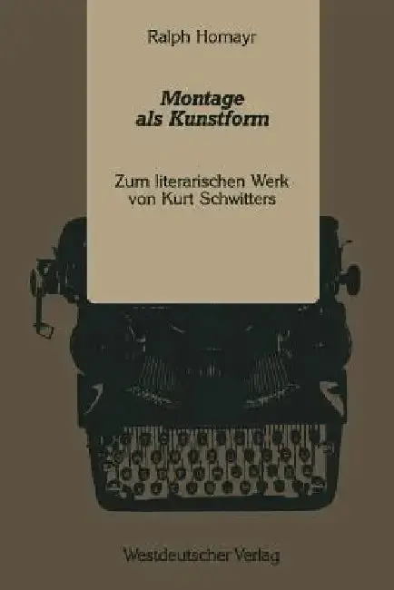 Cover of Montage ALS Kunstform