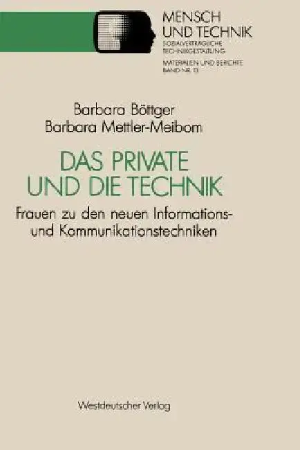 Cover of Das Private Und Die Technik
