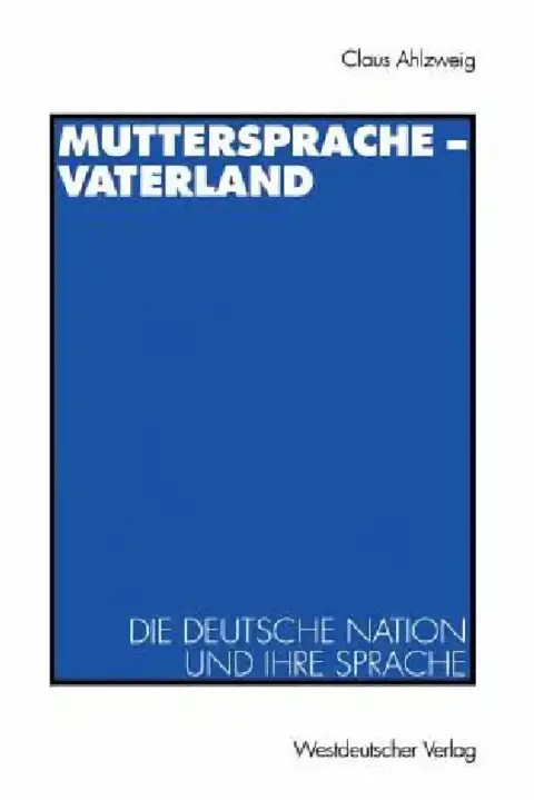Cover of Muttersprache -- Vaterland