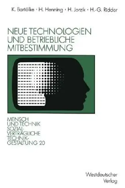 Cover of Neue Technologien Und Betriebliche Mitbestimmung
