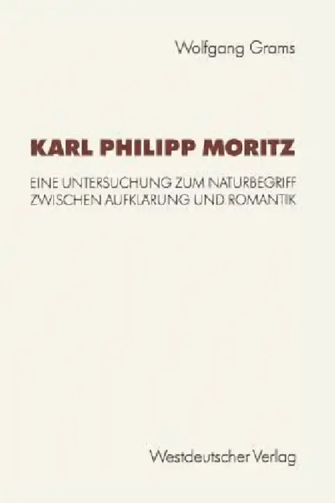 Cover of Karl Philipp Moritz