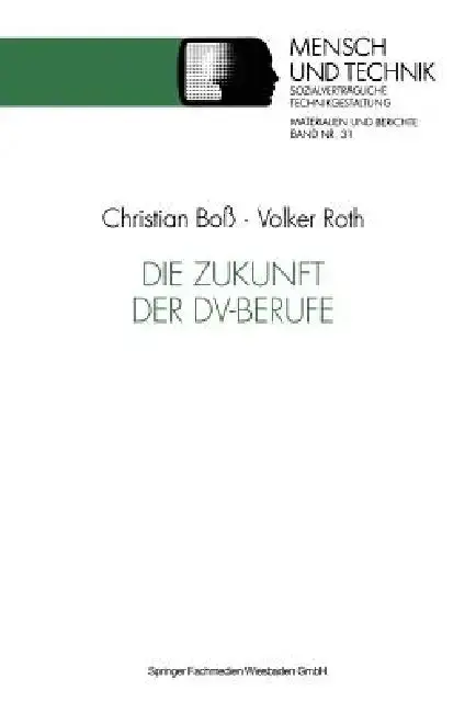 Cover of Die Zukunft Der DV-Berufe