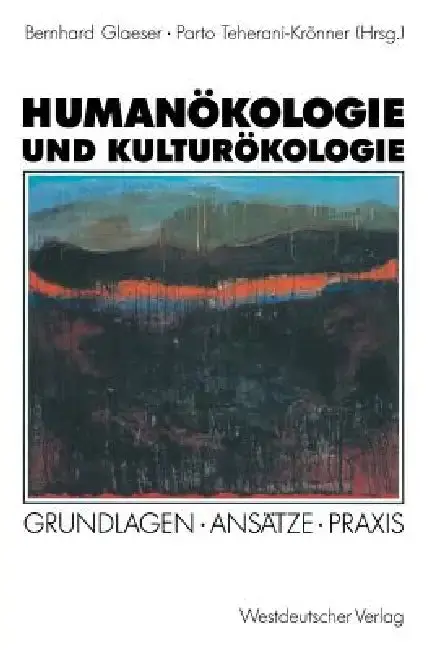 Cover of Humanökologie Und Kulturökologie