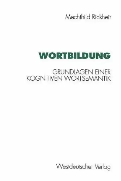 Cover of Wortbildung