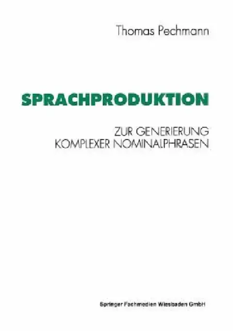 Cover of Sprachproduktion