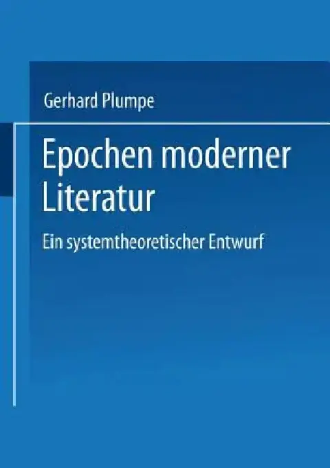 Cover of Epochen Moderner Literatur