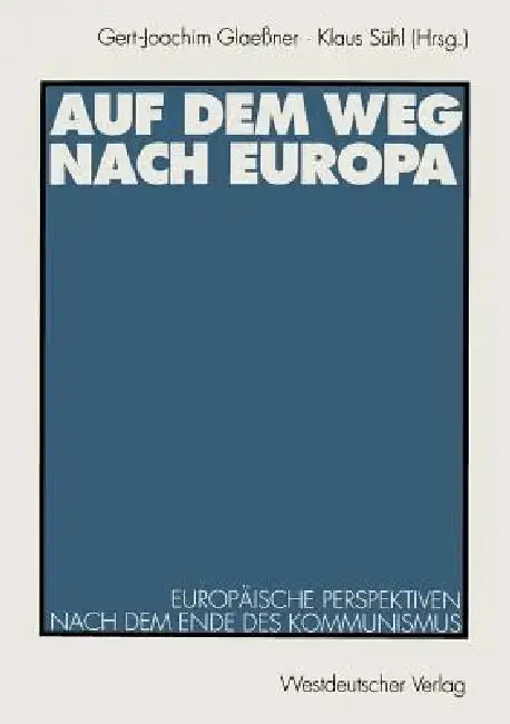 Cover of Auf Dem Weg Nach Europa