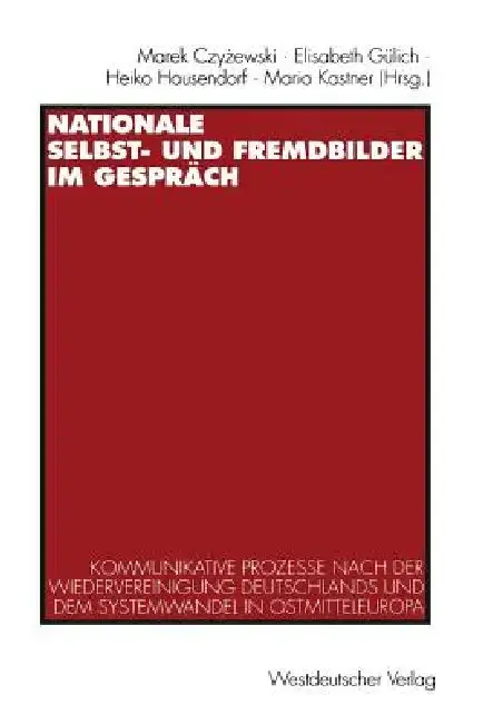 Cover of Nationale Selbst- Und Fremdbilder Im Gespräch