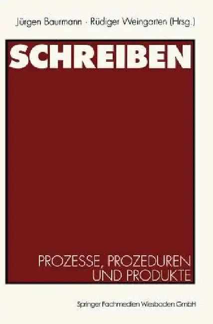 Cover of Schreiben