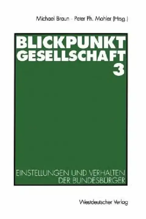 Cover of Blickpunkt Gesellschaft 3