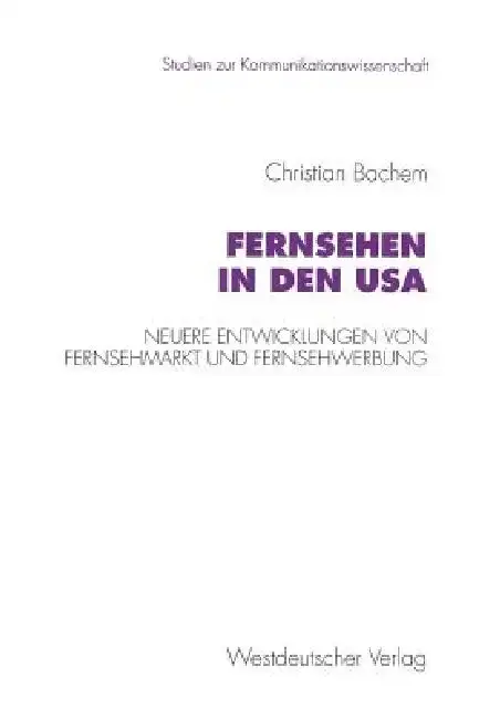 Cover of Fernsehen in Den USA