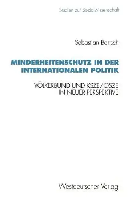 Cover of Minderheitenschutz in Der Internationalen Politik