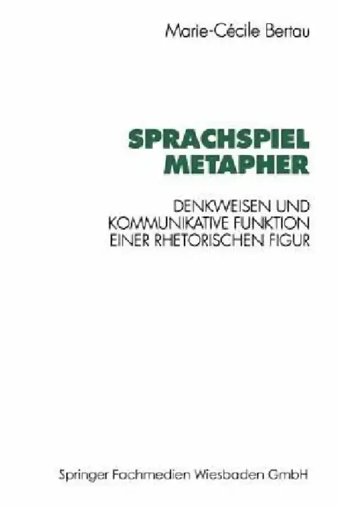 Cover of Sprachspiel Metapher