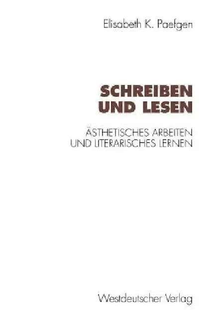 Cover of Schreiben Und Lesen