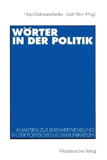 Cover of Wörter in Der Politik
