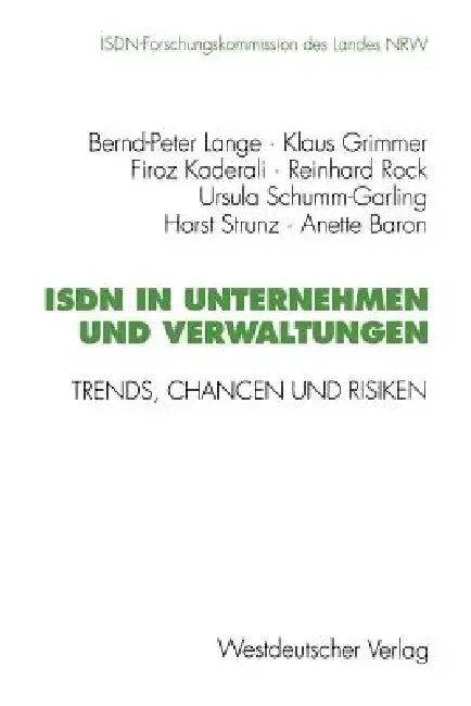 Cover of ISDN in Unternehmen Und Verwaltungen
