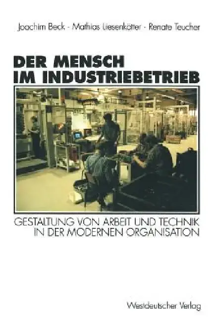Cover of Der Mensch Im Industriebetrieb