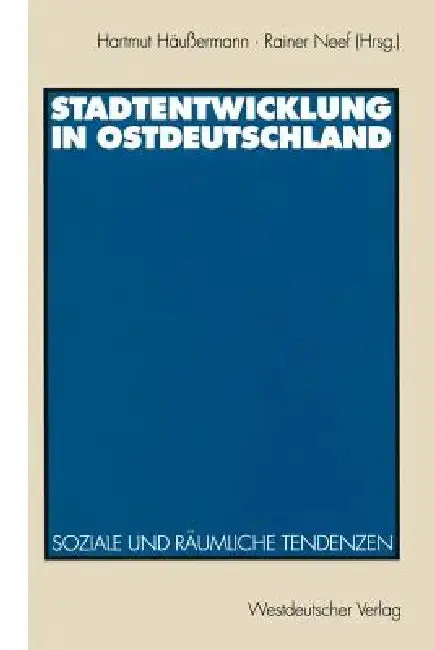 Cover of Stadtentwicklung in Ostdeutschland