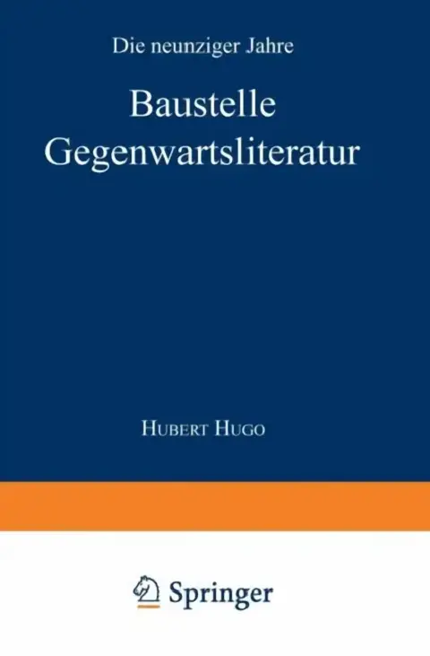 Cover of Baustelle Gegenwartsliteratur