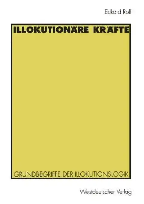 Cover of Illokutionäre Kräfte