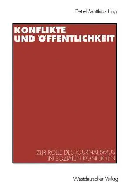 Cover of Konflikte Und Öffentlichkeit