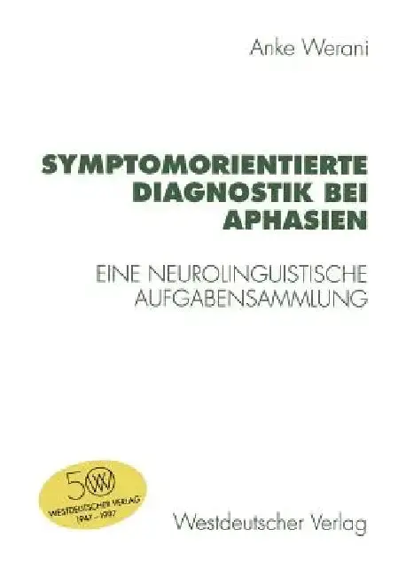Cover of Symptomorientierte Diagnostik Bei Aphasien