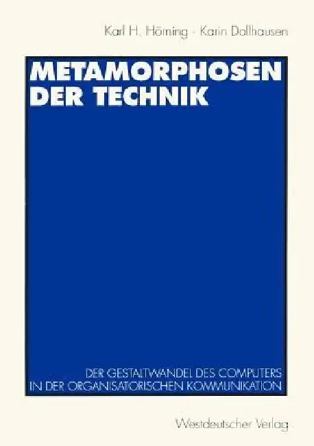 Cover of Metamorphosen Der Technik