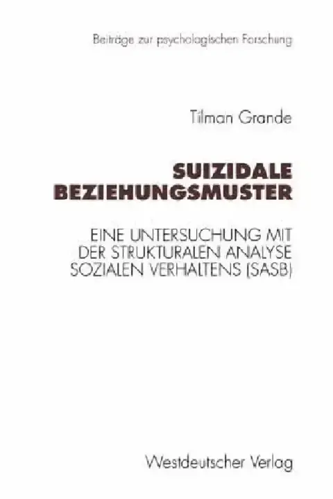 Cover of Suizidale Beziehungsmuster