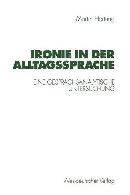 Cover of Ironie in Der Alltagssprache