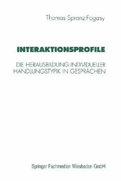 Cover of Interaktionsprofile