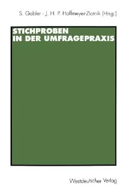 Cover of Stichproben in Der Umfragepraxis