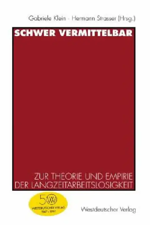 Cover of Schwer Vermittelbar