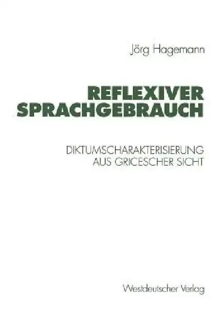 Cover of Reflexiver Sprachgebrauch