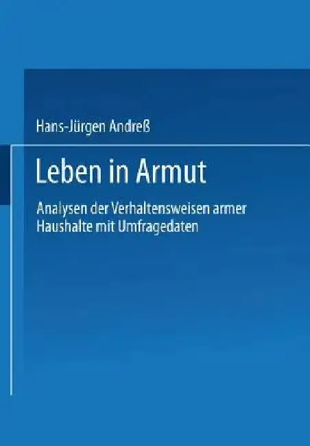 Cover of Leben in Armut