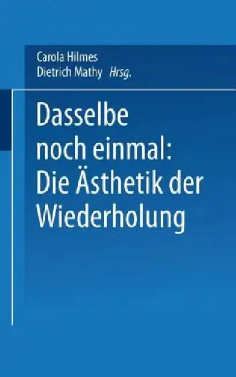 Cover of Dasselbe Noch Einmal