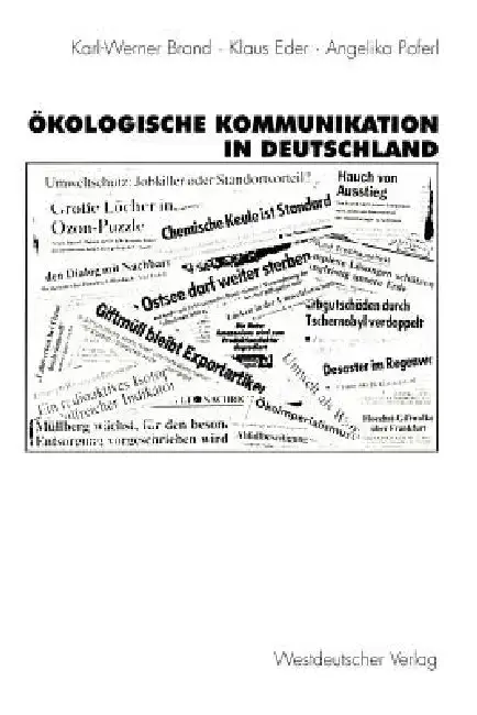 Cover of Ökologische Kommunikation in Deutschland