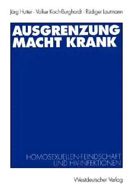 Cover of Ausgrenzung Macht Krank