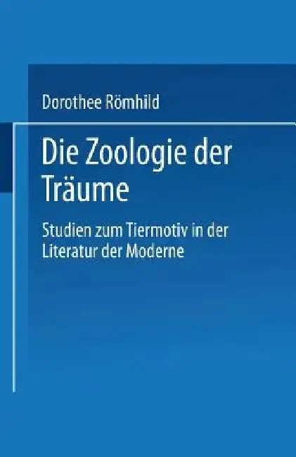 Cover of Die Zoologie Der Träume