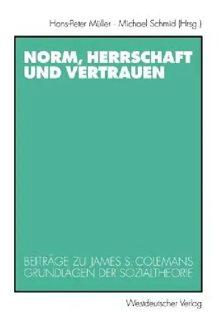 Cover of Norm, Herrschaft Und Vertrauen