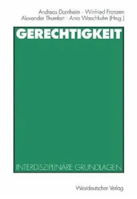 Cover of Gerechtigkeit