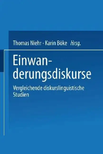 Cover of Einwanderungsdiskurse