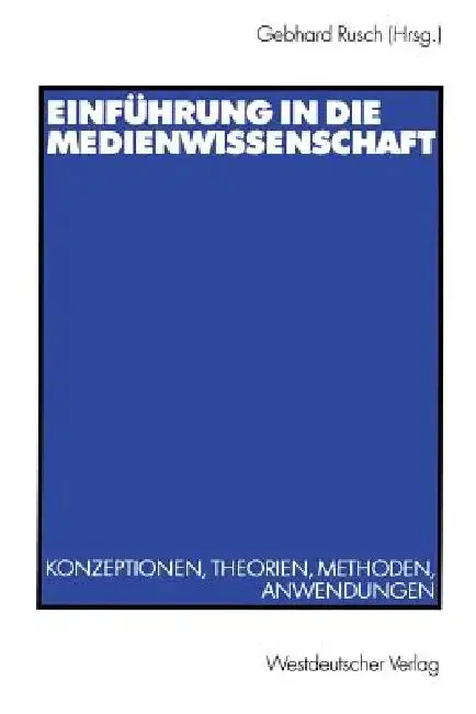 Cover of Einführung in Die Medienwissenschaft