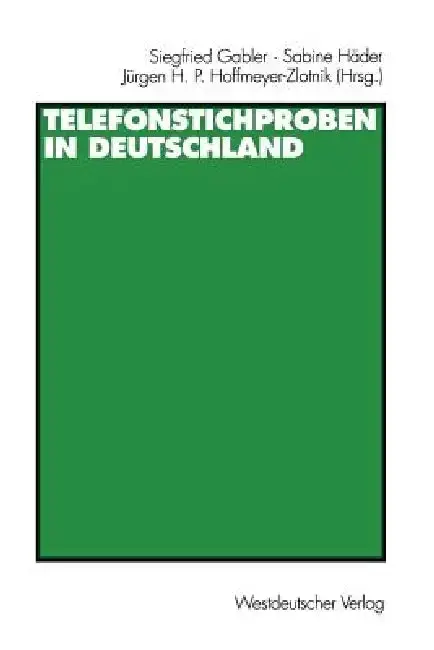 Cover of Telefonstichproben in Deutschland